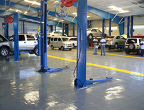 【汽車修理廠地面地板】汽修廠地面用什么材料？